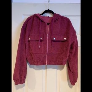 Cropped Zip-Up Jacket